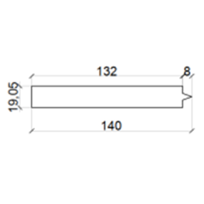 Doppelseitige Große Schiene PVC-Fensterladenkomponenten